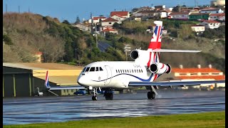 Spotting at Lajes Terceira island Azores  Includes Airbus A400MDassault Falcon 900LX [upl. by Mona598]