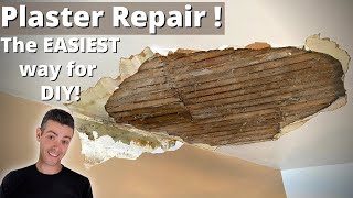 PLASTER REPAIR The fastest strongest easiest way [upl. by Hendrix375]