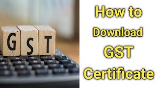 How to Download GST Certificate  GST TAMIL [upl. by Asirram]