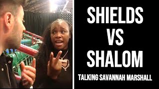 Claressa Shields CLASHES with Ben Shalom Reacts to Savannah Marshall MMA debut [upl. by Jdavie]