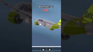 a220 takeoff from Riga Int’l Airport… rfs aviation pilot plane [upl. by Ennaer432]