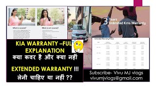 Kia Warranty Explained  Kia Sonet 2021 Kia Seltos 2021  Kia Extended Warranty Full Details [upl. by Sucrad937]