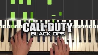 Call Of Duty Black Ops  Menu Music Piano Tutorial Lesson [upl. by Esenej124]