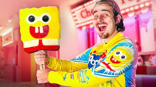 Worlds Largest SpongeBob Popsicle  I Ate It [upl. by Assilat]