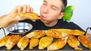 GIANT CRISPY FRIED DUMPLINGS • Mukbang amp Recipe [upl. by Fadden]