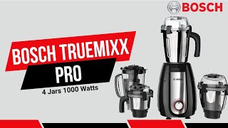 Bosch TrueMixx Pro Mixer Grinder Review  Best HighPower Mixer Grinder [upl. by Ramses714]