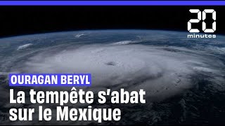 Ouragan Béryl  Après la Jamaïque et les iles caïman la tempête s’abat sur le Mexique [upl. by Itsyrc348]