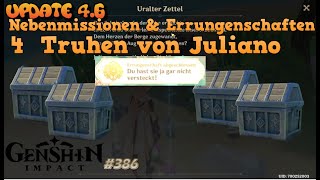 Genshin Impact 386 Update 46  Die 4 versteckten Truhen von Juliano  Errungenschaft [upl. by Frager80]