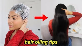 Hair Oiling Secrets For Extreme Hair Growth  Hair growth tips🌷 [upl. by Burtis10]