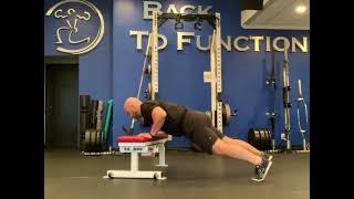 Bench Elevated Push Up with Ab Crunch [upl. by Dnesnwot]