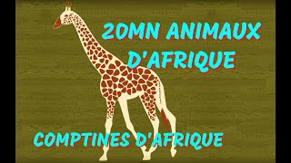 ANIMAUX D’AFRIQUE  Comptines africaines à gestes avec paroles [upl. by Jala150]