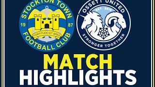 HIGHLIGHTS  Stockton Town 30 Ossett United [upl. by Ahsikam]