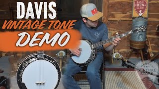 General Store Test Drive  Davis Vintage Tone VT45 Banjo [upl. by Syl]