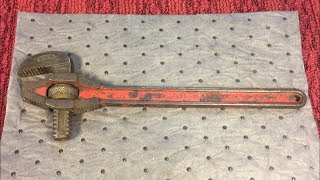 1913 Little Giant 4Way Pipe Wrench Restoration [upl. by Serge887]