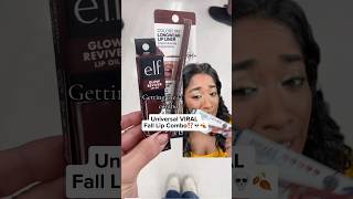 Trying the ✨VIRAL✨ fall lip combo on brown skin and how to make it browngirlfriendly [upl. by Jaal]