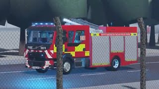 Bolton North Brand New Pump Responding  GMFRS Roblox [upl. by Sherburne]