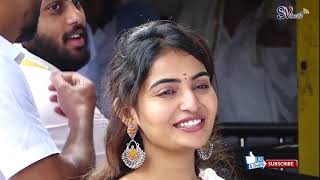 Tollywood Actress Ananya Nagalla Beautiful Look At Tirumala Temple [upl. by Laurice]