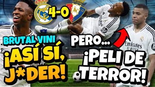 🚨🚨¡UN BRUTAL VINICIUS DESTROZA A OSASUNA Y EL MADRID MEJORA SU IMAGENTERRORÍFICA LESIÓN DE MILITAO [upl. by Tnomed]