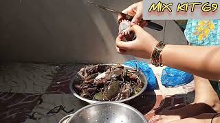 పీతల కూర How to make crab curry recipe cooking food recipe stylish [upl. by Annekcm]