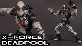 Custom XFORCE DEADPOOL Marvel Legends Figure Review [upl. by Annahvas]