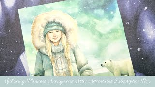 Unboxing Planners Anonymous Artic Adventure Subscription Box [upl. by Erlina633]