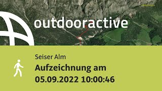 Wanderung auf der Seiser Alm Aufzeichnung am 05092022 100046 [upl. by Leroj69]