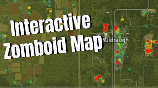 Interactive Project Zomboid Map Loot visualizer Zombie Heat Map And More [upl. by Keyte242]