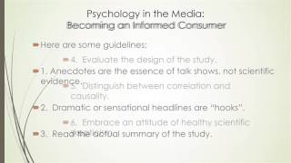 Research Methods Psychology in the Media [upl. by Lemmor]