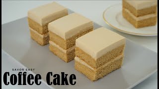 Coffee Sponge Cake That Melts In Your Mouth Recipe  Relaxing Sound [upl. by Meter]