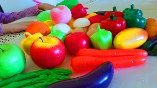 Kids learning fruits and vegetables names Nice video [upl. by Annaek157]