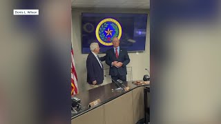 McLennan County Commissioner Donis quotDLquot Wilson sworn into office to serve Precinct 2 [upl. by Yelra]