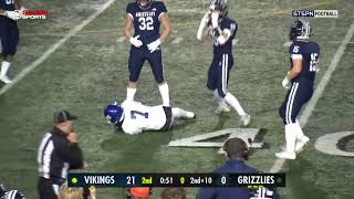 Curtis Vikings Football at GP Highlights [upl. by Quintessa717]