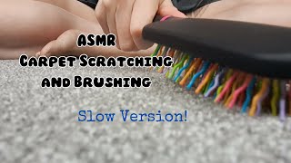 ASMR Carpet Scratching and Brushing  Slow Version [upl. by Byran947]