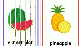 Teaching Fruits to Kids Fun Educational Video for Kindergarteners [upl. by Avot]