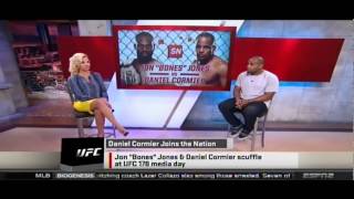 Daniel Cormier quotAlmost everything is fake about Jon Jones Its very sadquot  Sportsnation 8514 [upl. by Haroppiz]