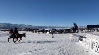 Skijoring Utah Event 2022 in Kamas [upl. by Rosecan49]