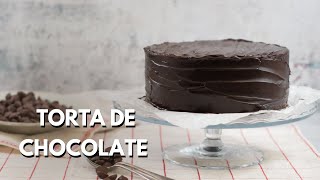 Receta de Torta de chocolate húmeda y esponjosa  Receta Fácil [upl. by Breban]