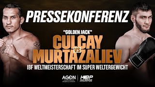 Die PressekonferenzShow  Culcay vs Murtazaliev IBF World Championship [upl. by Pharaoh]