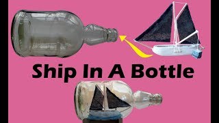 Bottle Ship Making  How To Make A Ship In The Bottle  DIY Ship In A Bottle  Boat In A Bottle [upl. by Limemann]