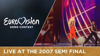 Guri Schanke  Ven A Bailar Conmigo Norway Live 2007 Eurovision Song Contest [upl. by Manson]