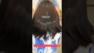 Rebonding Hair Treatment form Curly Hair to Straight Hair  Damaged Hair Transformation Before After [upl. by Naga]