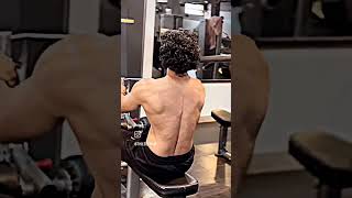 6 month body transformation back workout natural [upl. by Deering]