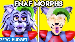 FNAF MORPHS WITH ZERO BUDGET ROBLOX FIND THE SECURITY BREACH MORPHS PARODY BY LANKYBOX [upl. by Aivin]