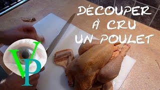 Découpage dun poulet à cru [upl. by Ynahteb]