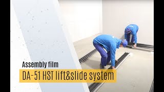 DA51 HST LiftampSlide system 3 tracks DAKO Patio Door Installation Manual [upl. by Anada386]