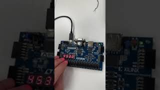 ٌReal time digital clock Demo FPGAfpga vivado electronic altera design quartus processor [upl. by Meggy989]