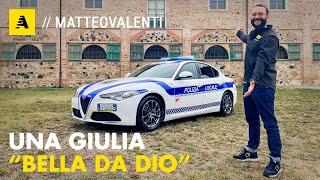 Tutti i SEGRETI della nuova Alfa Romeo GIULIA della POLIZIA LOCALE [upl. by Naerda]