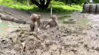 Family day out at the Dorset Mud Trail [upl. by Lekcim]