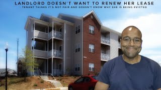 Tenant Thinks It’s Unfair That Landlord Doesn’t Want To Renew Lease But Landlord Has Good Reason [upl. by Elohc]