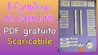 Cartellone del CALENDARIO PDF scaricabili gratuiti SCUOLA PRIMARIA [upl. by Ireg223]